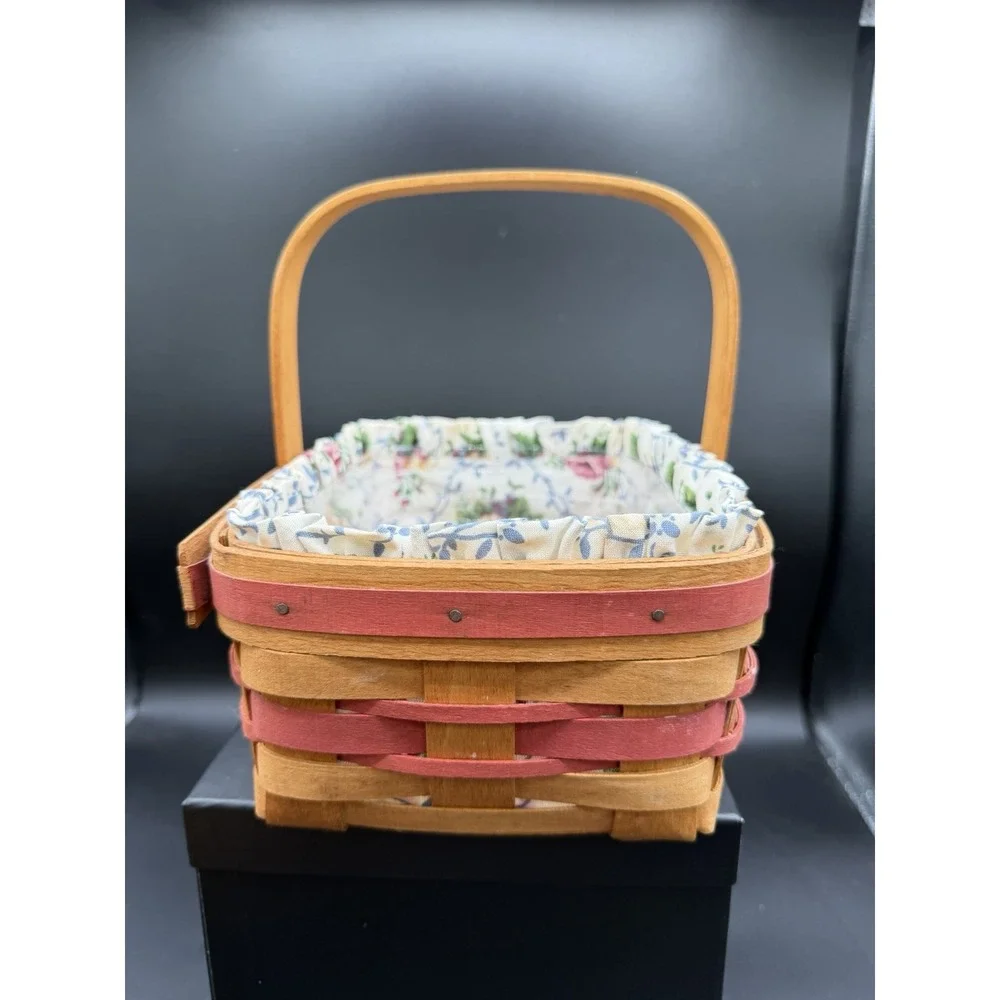Longaberger 1994 Mother's Day Basket Combo 🌸🧺 Basket • Liner • Protector